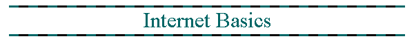Internet Basics