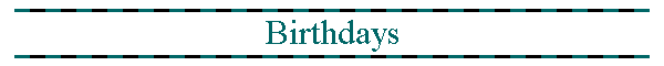 Birthdays