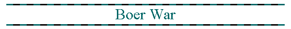 Boer War