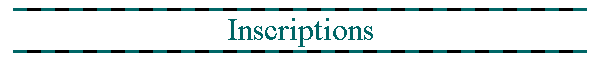 Inscriptions