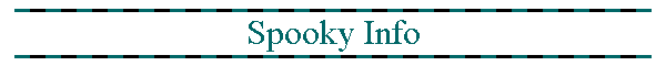 Spooky Info