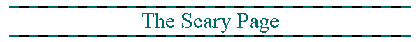 The Scary Page