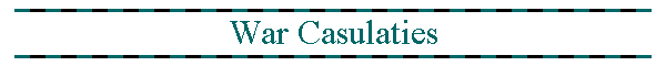 War Casulaties